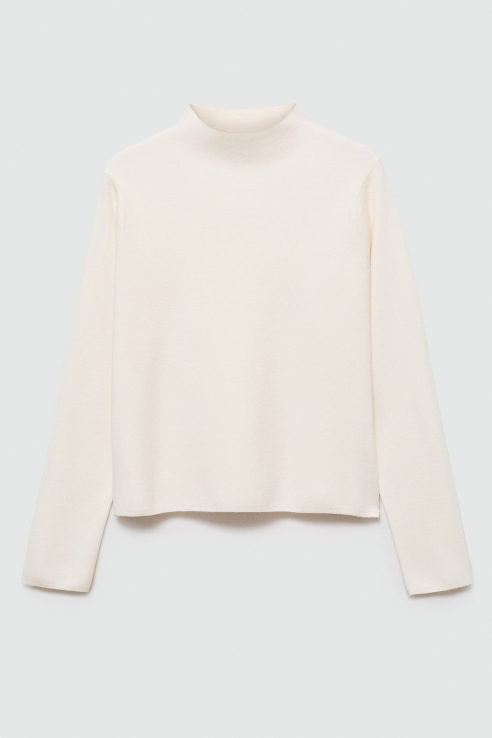 Pull col rond Blanc - MANGO