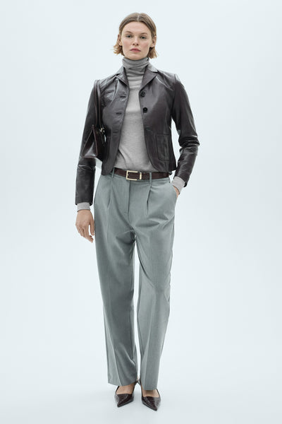 Pull col montant Gris - MANGO