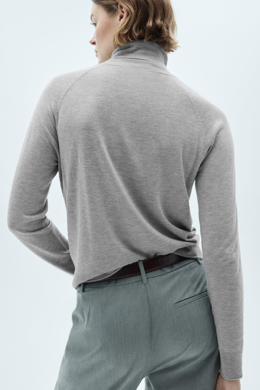 Pull col montant Gris - MANGO
