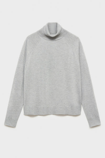Pull col montant Gris - MANGO