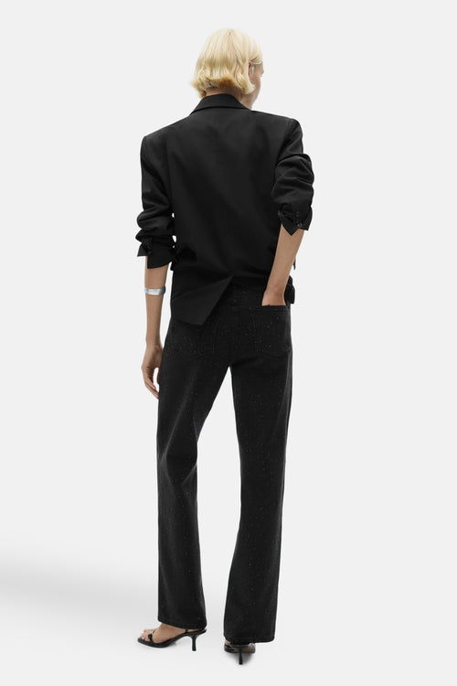 Jean droit Noir - MANGO