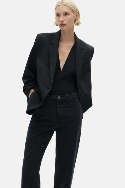 Jean droit Noir - MANGO
