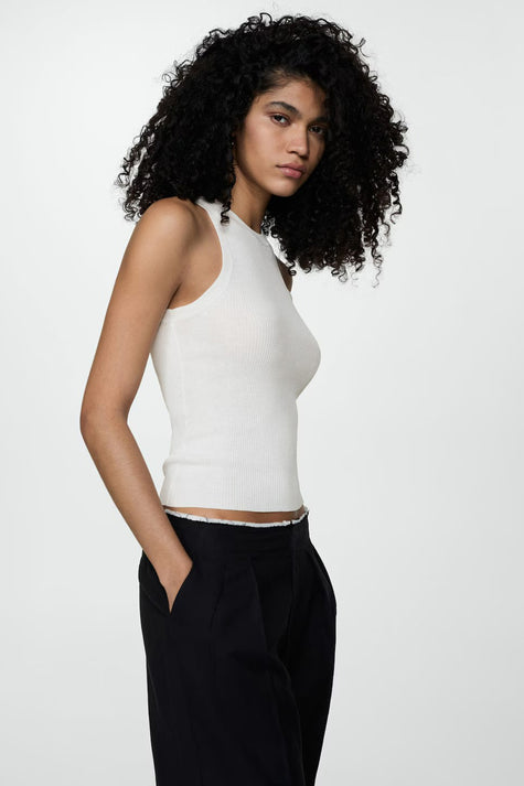 Singlet Wit - MANGO