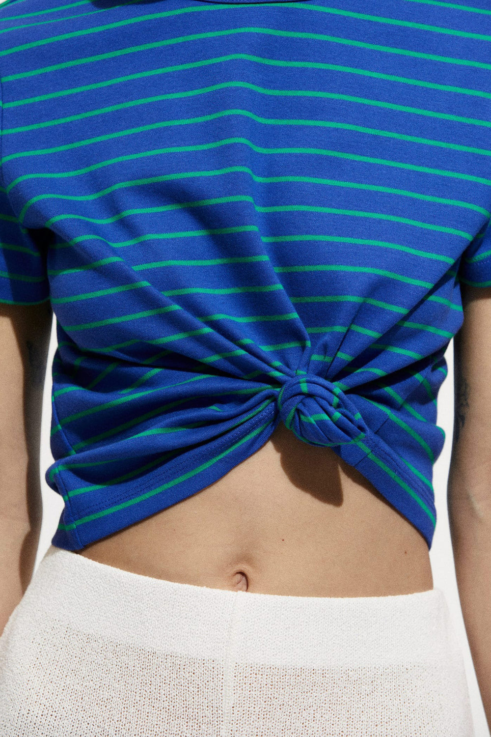 T-shirt (manches courtes) Bleu - MANGO