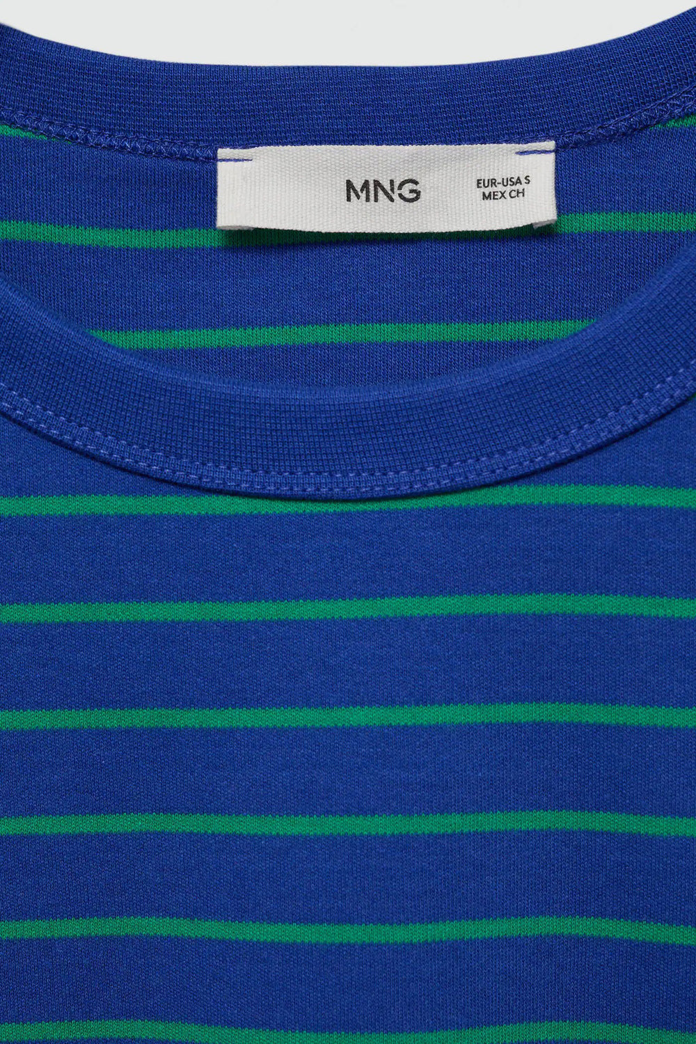 T-shirt (manches courtes) Bleu - MANGO