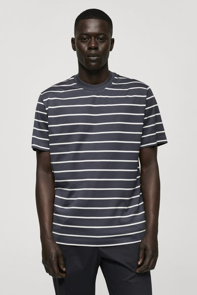 T-shirt (manches courtes) Bleu - MANGO