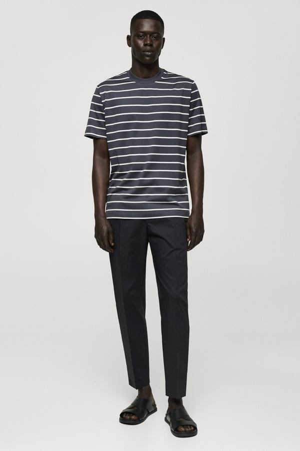 T-shirt (manches courtes) Bleu - MANGO