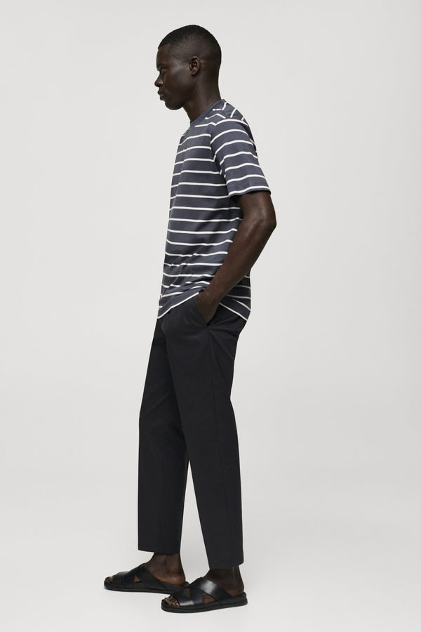 T-shirt (manches courtes) Bleu - MANGO
