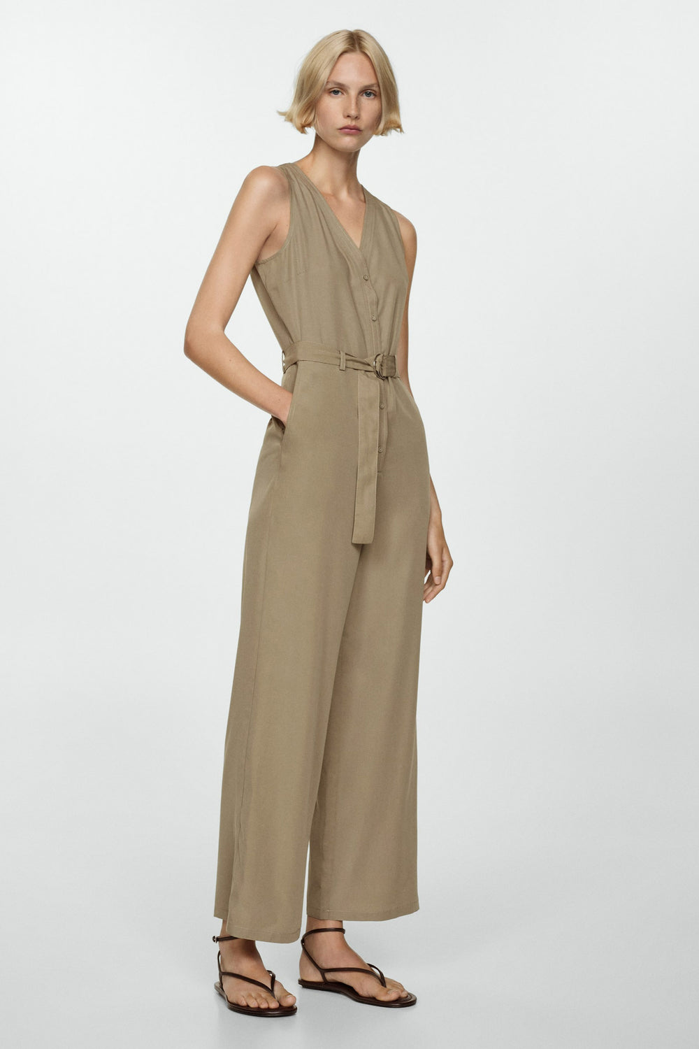Jumpsuit Groen - MANGO