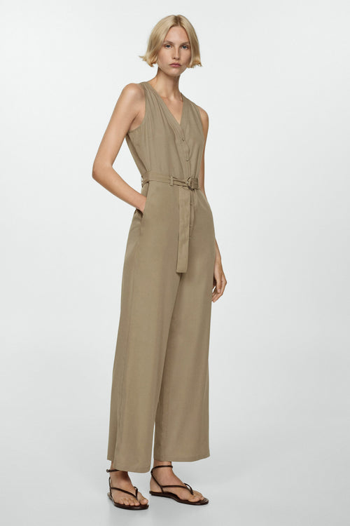 Jumpsuit Groen - MANGO