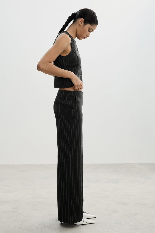 Pantalon Gris - MANGO