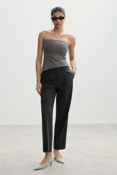 Pantalon Gris - MANGO