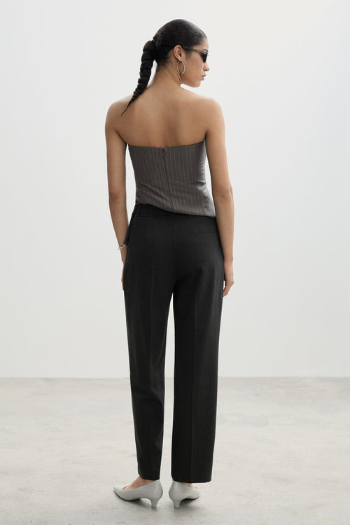 Pantalon Gris - MANGO