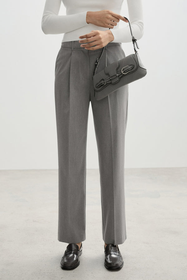 Pantalon Gris - MANGO