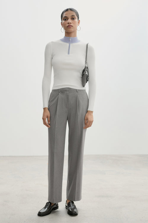 Pantalon Gris - MANGO
