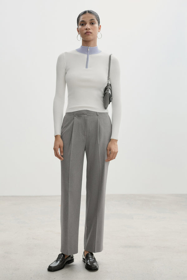 Pantalon Gris - MANGO