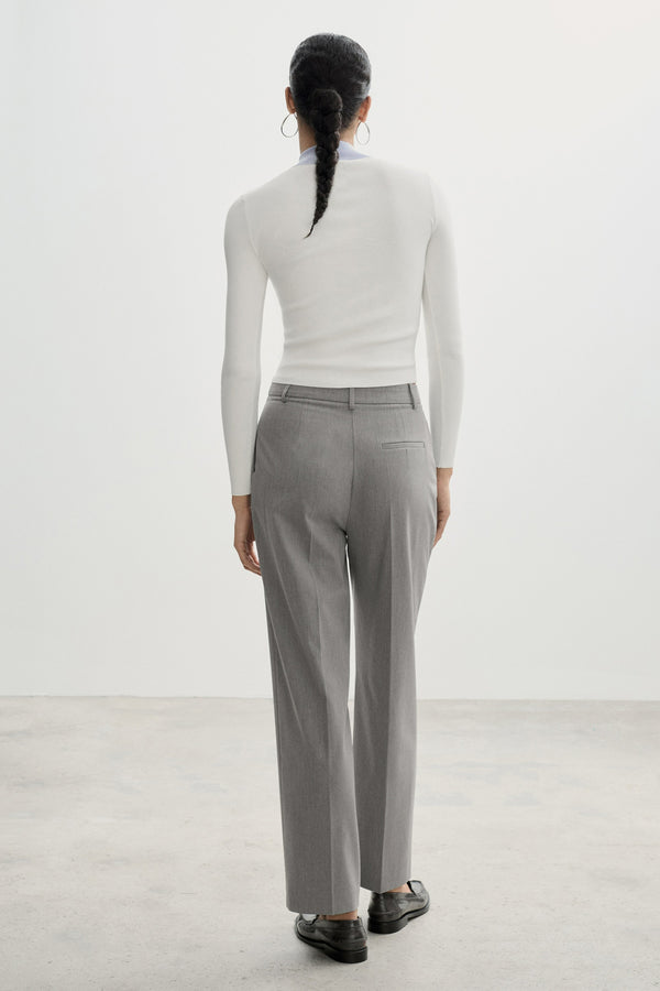 Pantalon Gris - MANGO