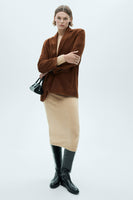 Robe  Brun - MANGO