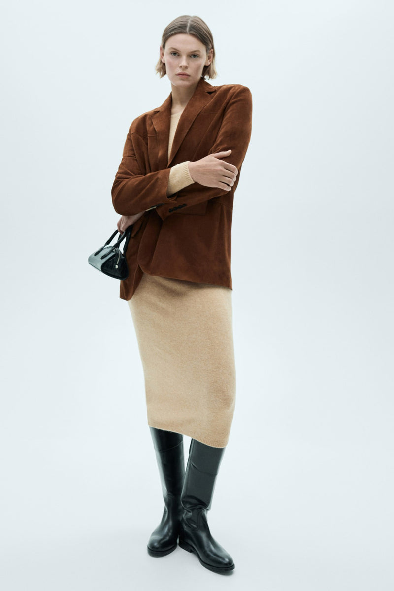 Robe  Brun - MANGO