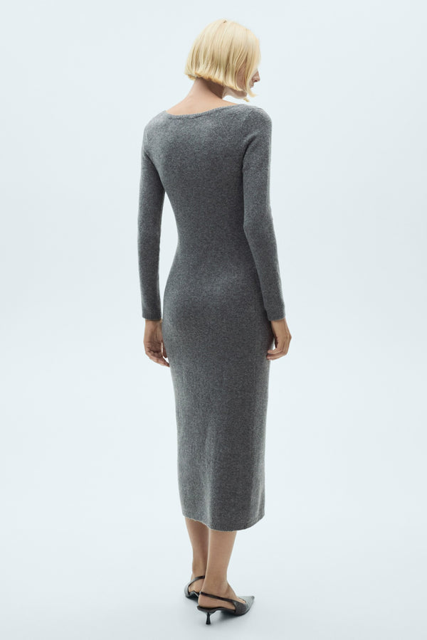 Robe  Gris - MANGO
