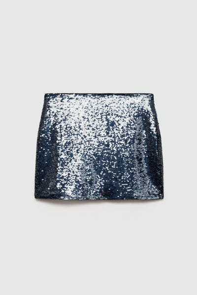Jupe courte Bleu - MANGO