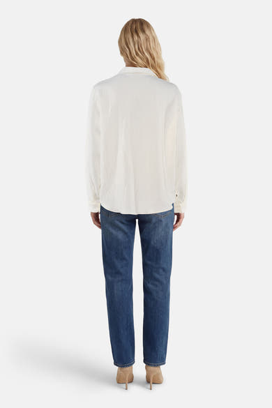 Blouse met lange mouwen - beige