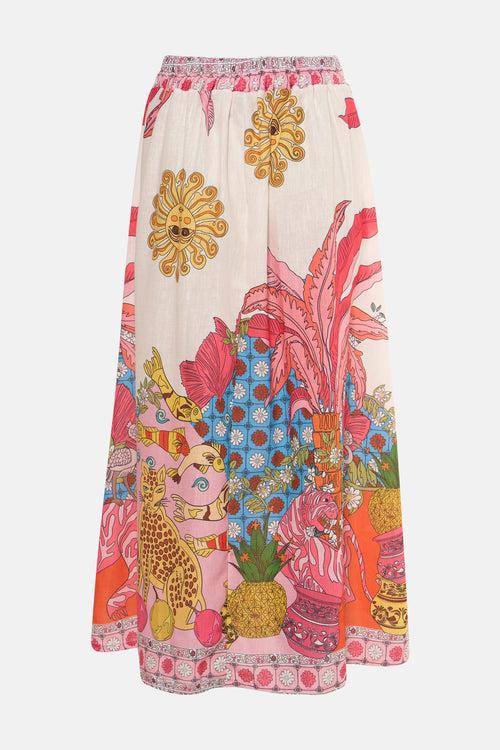 Jupe longue - multicolore