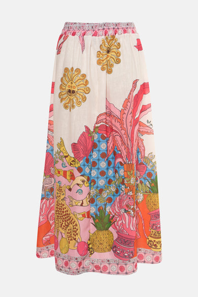Jupe longue - multicolore
