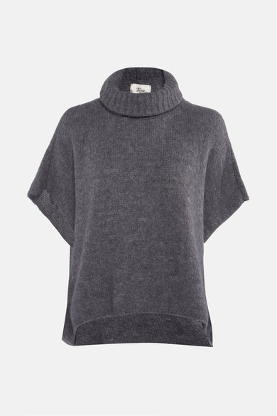 Pull col montant Gris - Terra di Siena