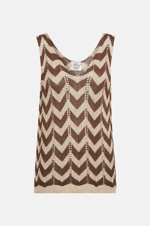 Top (zonder mouwen) Multicolor - Terra di Siena