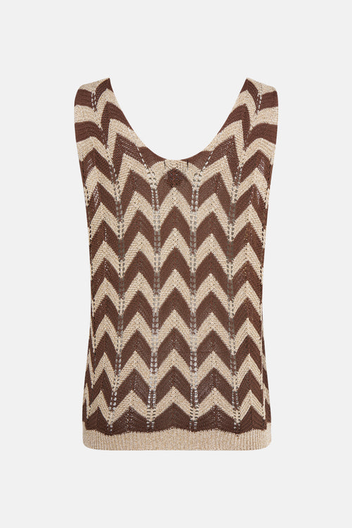 Top (zonder mouwen) Multicolor - Terra di Siena