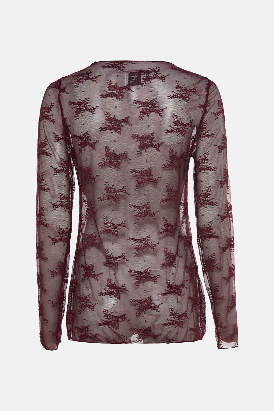 Top uni manches longues rouge - Terra di Siena