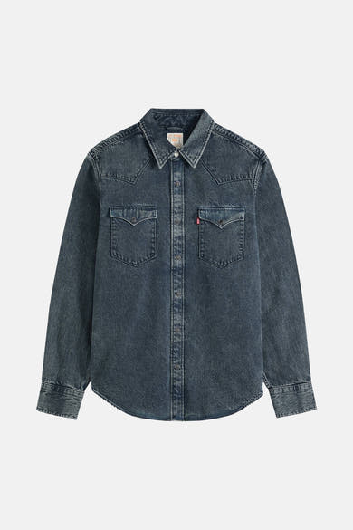 Chemise à manches longues - dark blue denim
