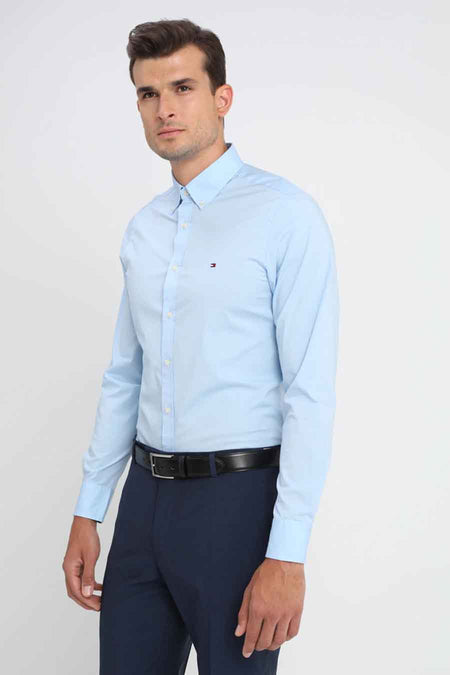 Hemd met lange mouwen - blauw
