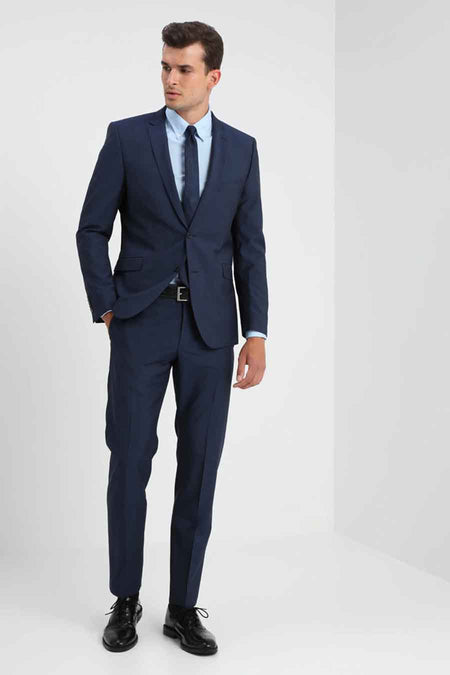 Hemd met lange mouwen - blauw