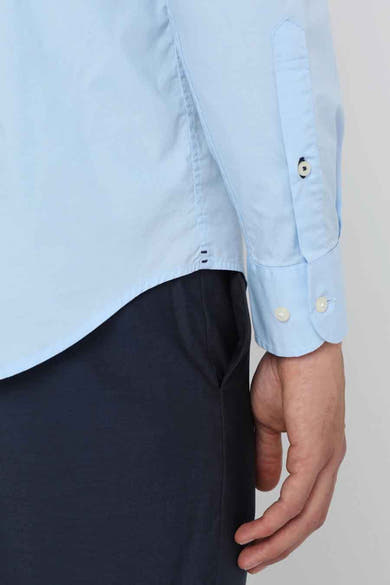 Hemd met lange mouwen - blauw