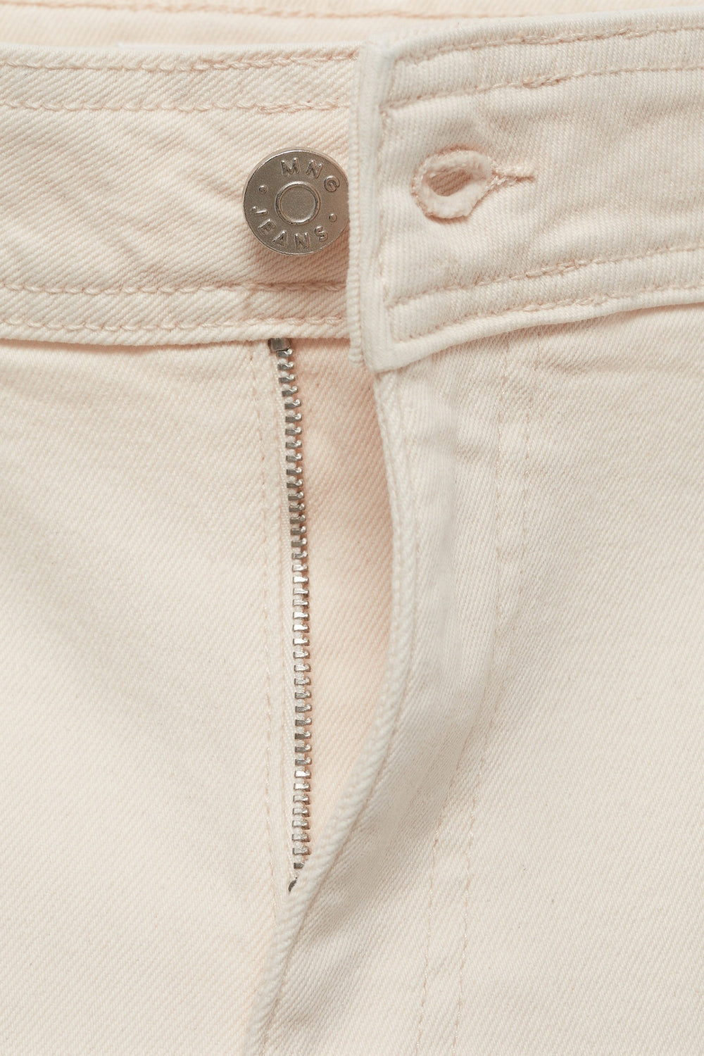 Jean large OFF WHITE DENIM - MANGO