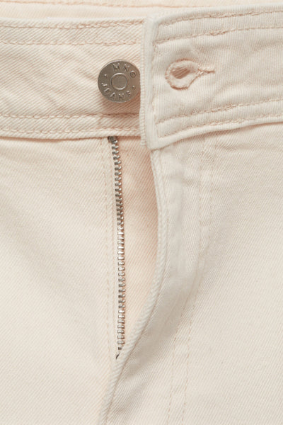 Jean large OFF WHITE DENIM - MANGO