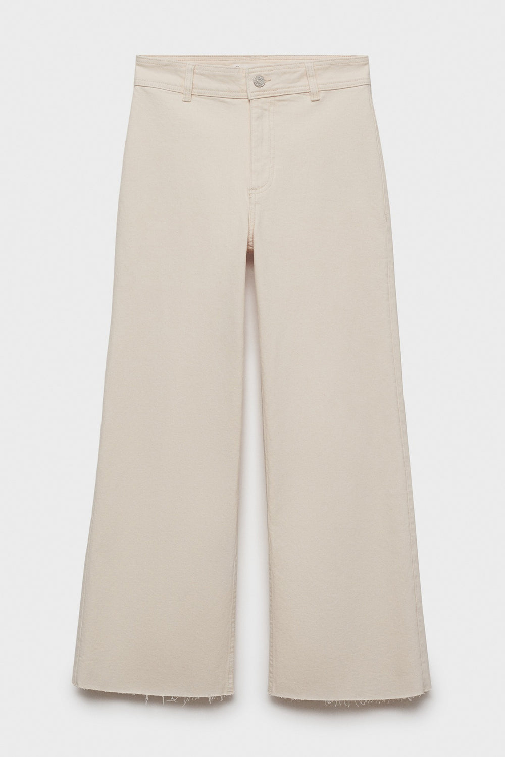Jean large OFF WHITE DENIM - MANGO