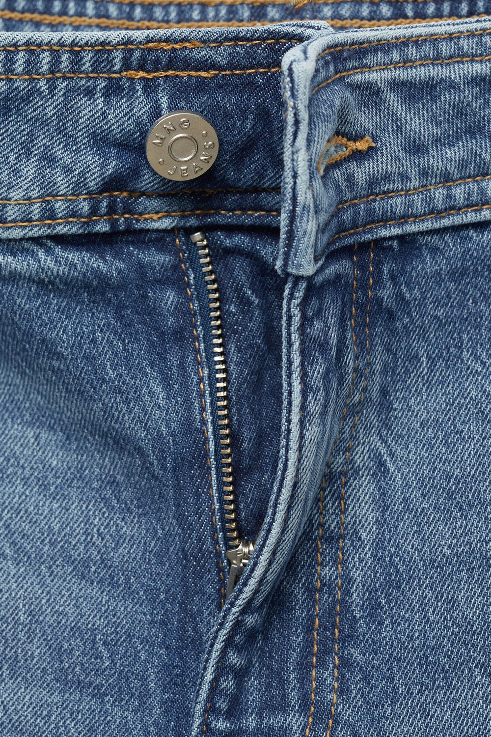 Jean large DARK BLUE DENIM - MANGO