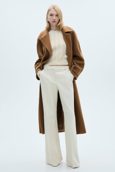 Pull col rond Blanc - MANGO