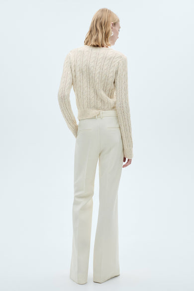 Pull col rond Blanc - MANGO