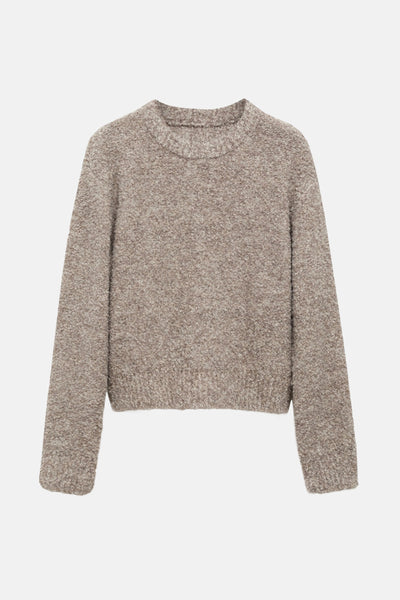 Pull col rond Brun - MANGO