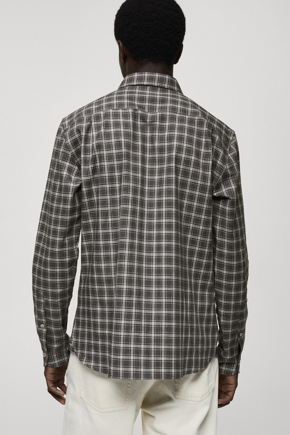 Hemd (lange mouwen) Grijs - MANGO