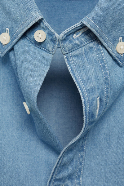 Chemise en jeans Bleu - MANGO