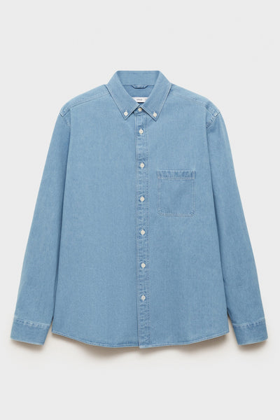Chemise en jeans Bleu - MANGO