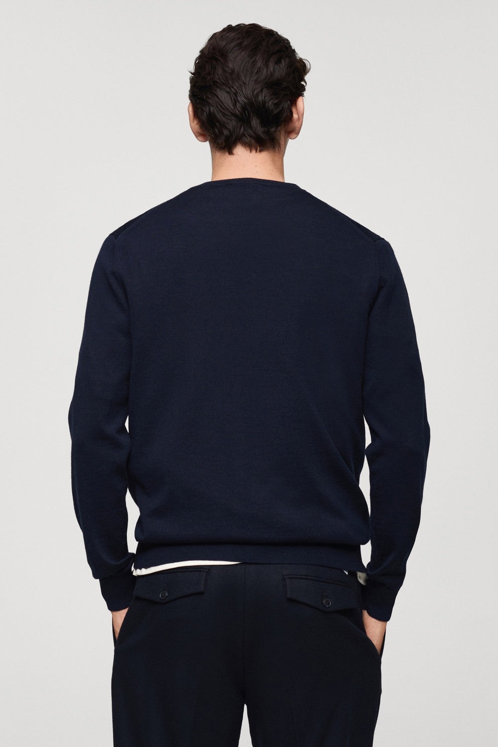 Pull col rond Bleu - MANGO