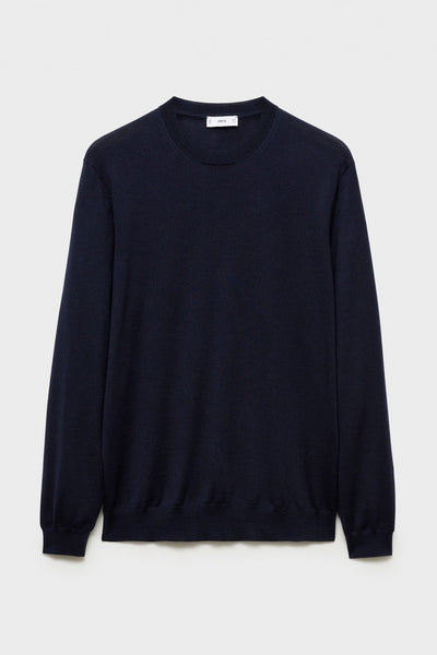 Pull col rond Bleu - MANGO