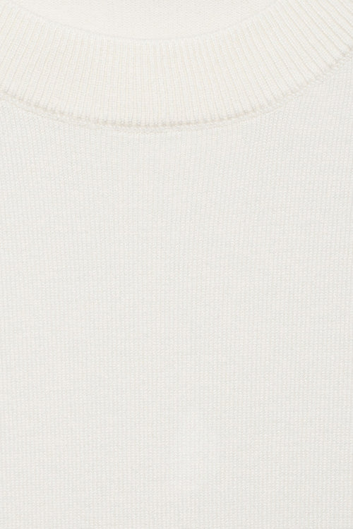 Pull col rond Blanc - MANGO
