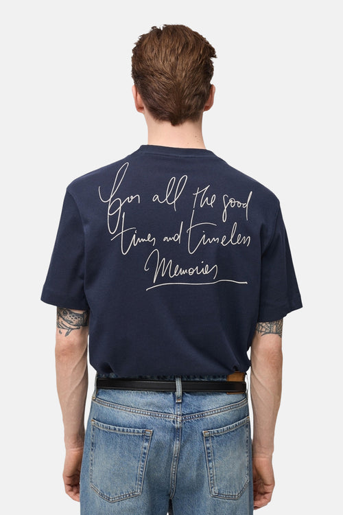 T-shirt (manches courtes) Bleu - MANGO